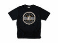 Cycling T-shirt in Black, 'Get Lost Cycling Club', a compass in a chainring, for gravel and touring riders