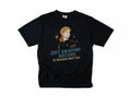 Cycling T-shirt in Black, 'Out Enjoying Nature at maximum heart rate', a retro woman cyclist, gift for a woman who cycles: mum, wife, sister, daughter, nan